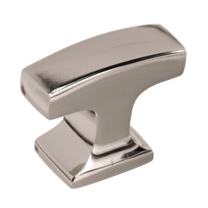 Amerock Cabinet Knob Polished Nickel 1-5/16 inch (33 mm) Length Westerly 1 Pack Drawer Knob Cabinet Hardware