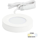 Task Lighting L-PS-FR-3WT-27 180 Lumen Pearl Series Puck Light, White 2700K Warm White