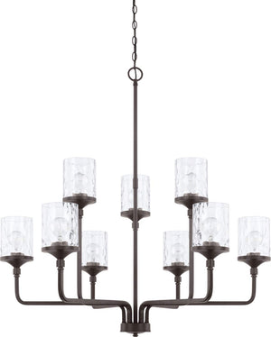Capital Lighting 428891BZ-451 Colton 9 Light Chandelier Bronze