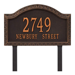 Whitehall 3133OB - Personalized Penhurst Plaque - Grande - lawn- 2 Line