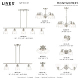 Livex Lighting 15132-91 Montgomery 2 Light Vanity Sconce, Brushed Nickel