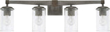 Capital Lighting 125941UG-435 Zac 4 Light Vanity Urban Grey