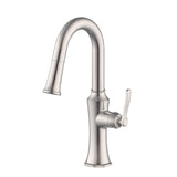 Gerber D150528SS Stainless Steel Draper Single Handle Pull-down Prep Faucet