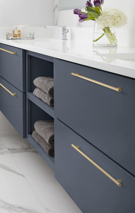 Amerock Cabinet Pull Champagne Bronze 18-7/8 inch (480 mm) Center to Center Bar Pulls 1 Pack Drawer Pull Drawer Handle Cabinet Hardware