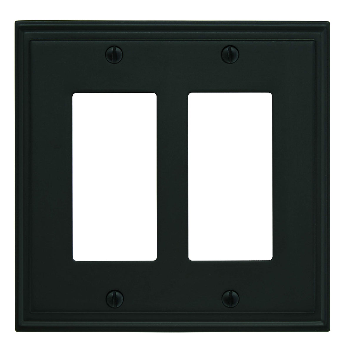 Amerock Wall Plate Black Bronze 2 Rocker Switch Plate Cover Mulholland 1 Pack Decora Wall Plate Light Switch Cover