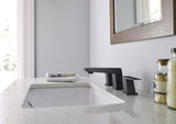 Gerber D304162BS Satin Black Mid-town Two Handle Widespread Lavatory Faucet