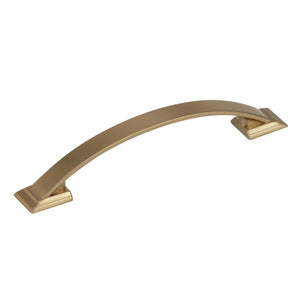 Amerock Cabinet Pull Golden Champagne 5-1/16 inch (128 mm) Center to Center Candler 1 Pack Drawer Pull Drawer Handle Cabinet Hardware