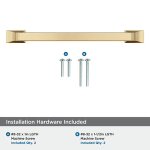 Amerock Cabinet Pull Champagne Bronze 5-1/16 in (128 mm) Center-to-Center Drawer Pull Westerly Kitchen and Bath Hardware Furniture Hardware