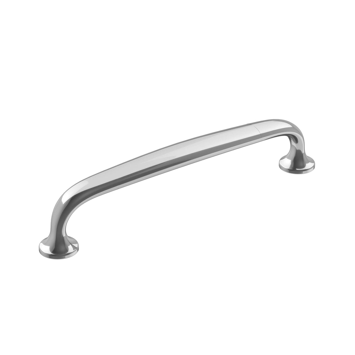Amerock Cabinet Pull Polished Chrome 5-1/16 inch (128 mm) Center-to-Center Renown 1 Pack Drawer Pull Cabinet Handle Cabinet Hardware