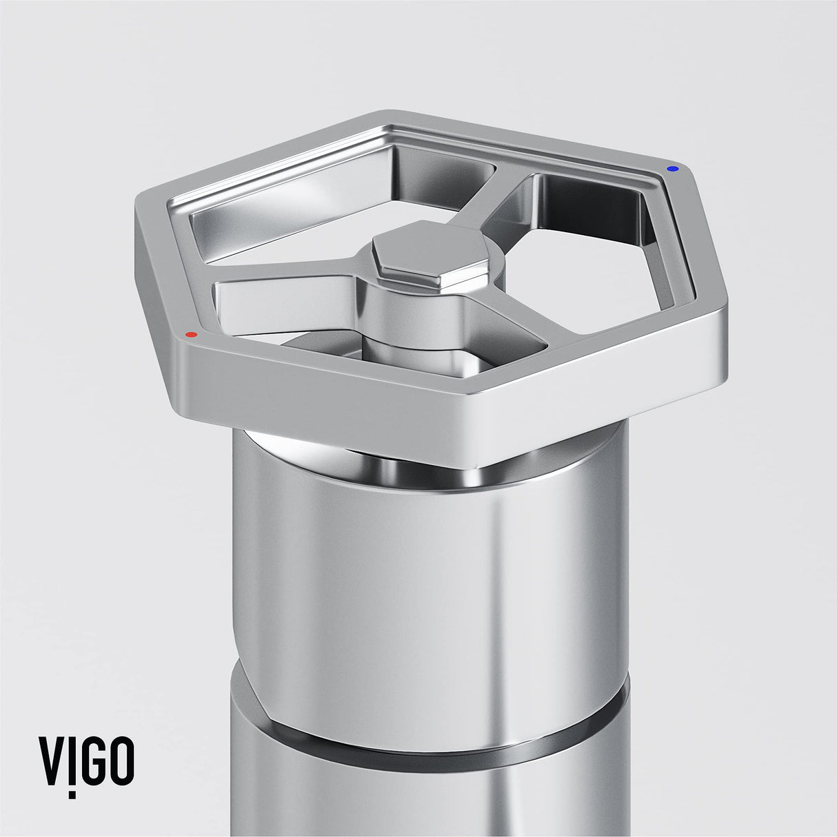 VIGO VGT2058 16.0" L -16.0" W -5.0" H Anvil Matte Stone Composite Round Vessel Bathroom Sink in White with Dior Faucet and Pop-Up Drain in Chrome