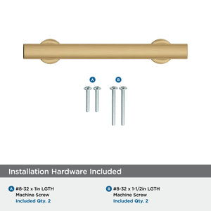 Amerock Corp BP37104CZ Everett Pull, 3-3/4 in (96 mm) Center-to-Center, Champagne Bronze
