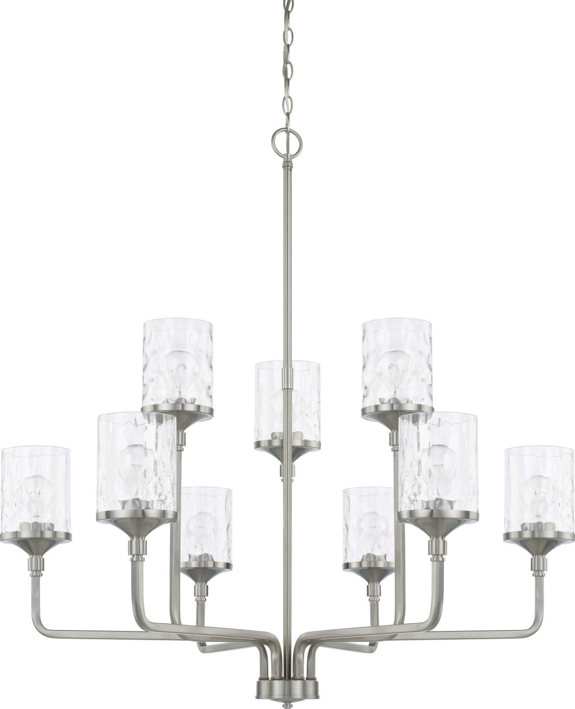 Capital Lighting 428891BN-451 Colton 9 Light Chandelier Brushed Nickel