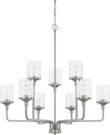 Capital Lighting 428891BN-451 Colton 9 Light Chandelier Brushed Nickel