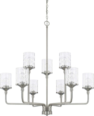 Capital Lighting 428891BN-451 Colton 9 Light Chandelier Brushed Nickel