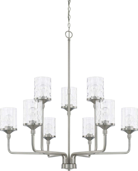 Capital Lighting 428891BN-451 Colton 9 Light Chandelier Brushed Nickel