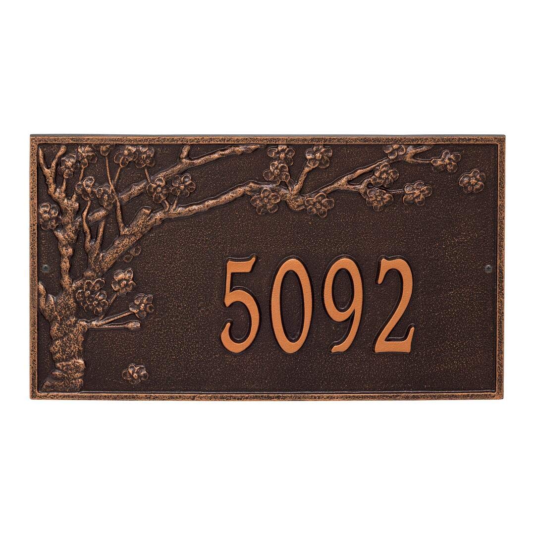 Whitehall 2519AC - Personalized Spring Blossom Plaque - Estate - Wall - 1 Line