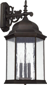 Capital Lighting 9838OB Main Street 3 Light Outdoor Wall Lantern Old Bronze