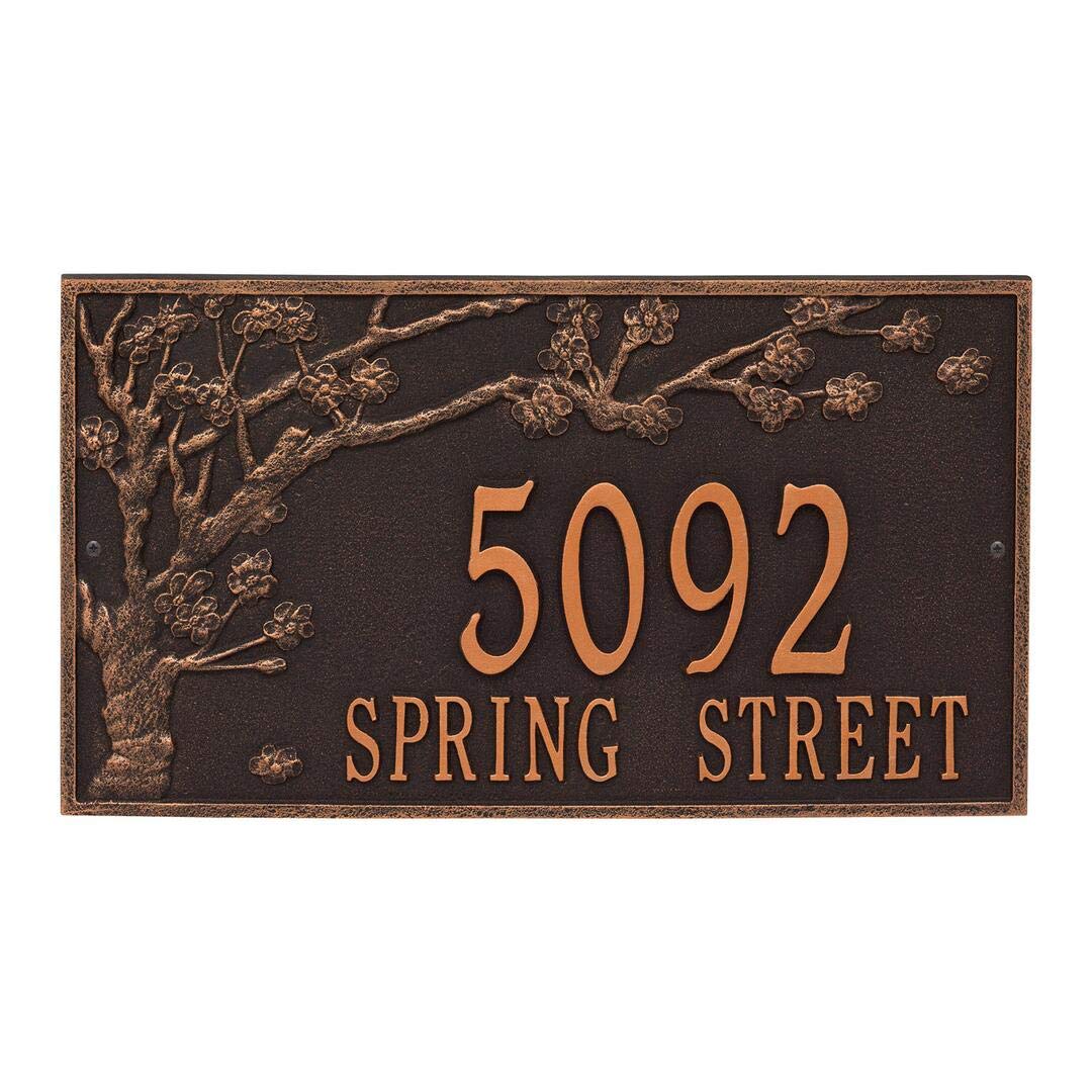 Whitehall 2942OB - Personalized Spring Blossom Plaque - Estate - Wall - 2 Line