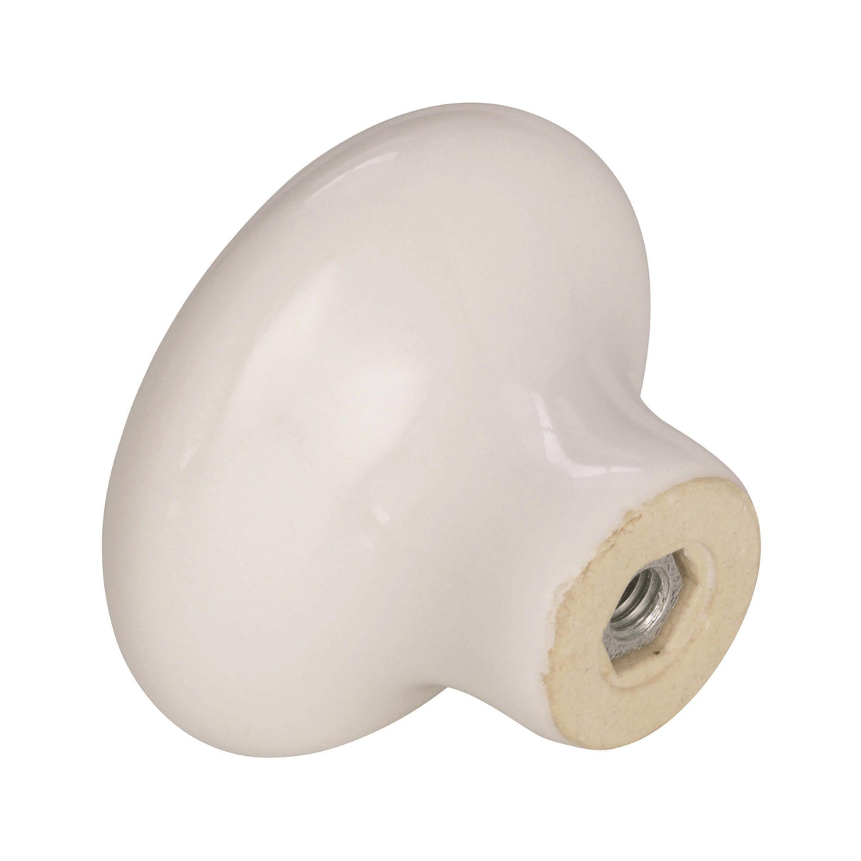 Amerock Cabinet Knob White 1-1/2 inch (38 mm) Diameter Everyday Heritage 1 Pack Drawer Knob Cabinet Hardware