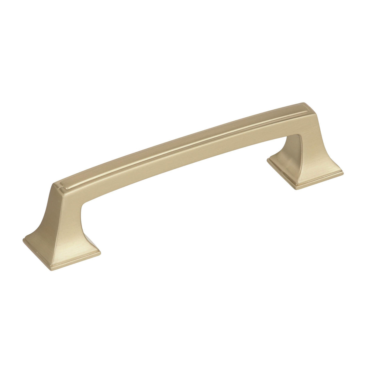 Amerock Cabinet Pull Golden Champagne 3-3/4 inch (96 mm) Center to Center Mulholland 1 Pack Drawer Pull Drawer Handle Cabinet Hardware