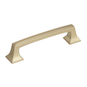 Amerock Cabinet Pull Golden Champagne 3-3/4 inch (96 mm) Center to Center Mulholland 1 Pack Drawer Pull Drawer Handle Cabinet Hardware