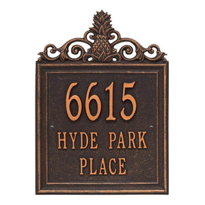 Whitehall 2482OB - Personalized Lanai Plaque - Standard - Wall - 3 Line