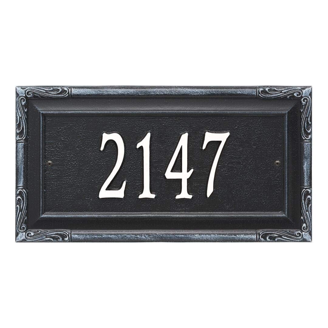 Whitehall 3286BW - Personalized Gardengate Plaque - Grande - Wall - 1 line