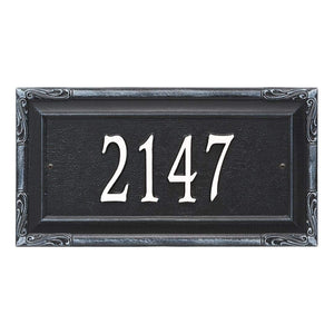 Whitehall 3286BW - Personalized Gardengate Plaque - Grande - Wall - 1 line
