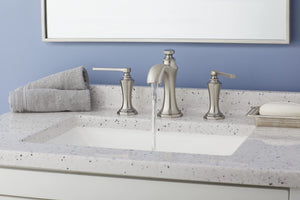 Gerber D304128BN Brushed Nickel Draper Two Handle Widespread Lavatory Faucet