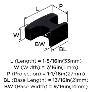 Amerock Cabinet Knob Black Bronze 1-5/16 inch (33 mm) Length Westerly 1 Pack Drawer Knob Cabinet Hardware