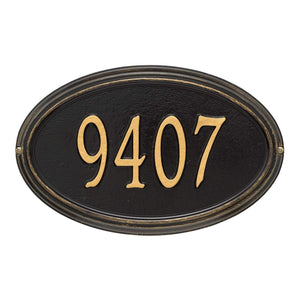 Whitehall 1298OG - Personalized Concord Oval Plaque - Standard -Wall - 1 Line