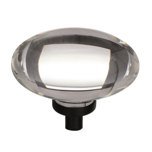 Amerock Cabinet Knob Clear/Black Bronze 1-3/4 inch (44 mm) Length Glacio 1 Pack Drawer Knob Cabinet Hardware