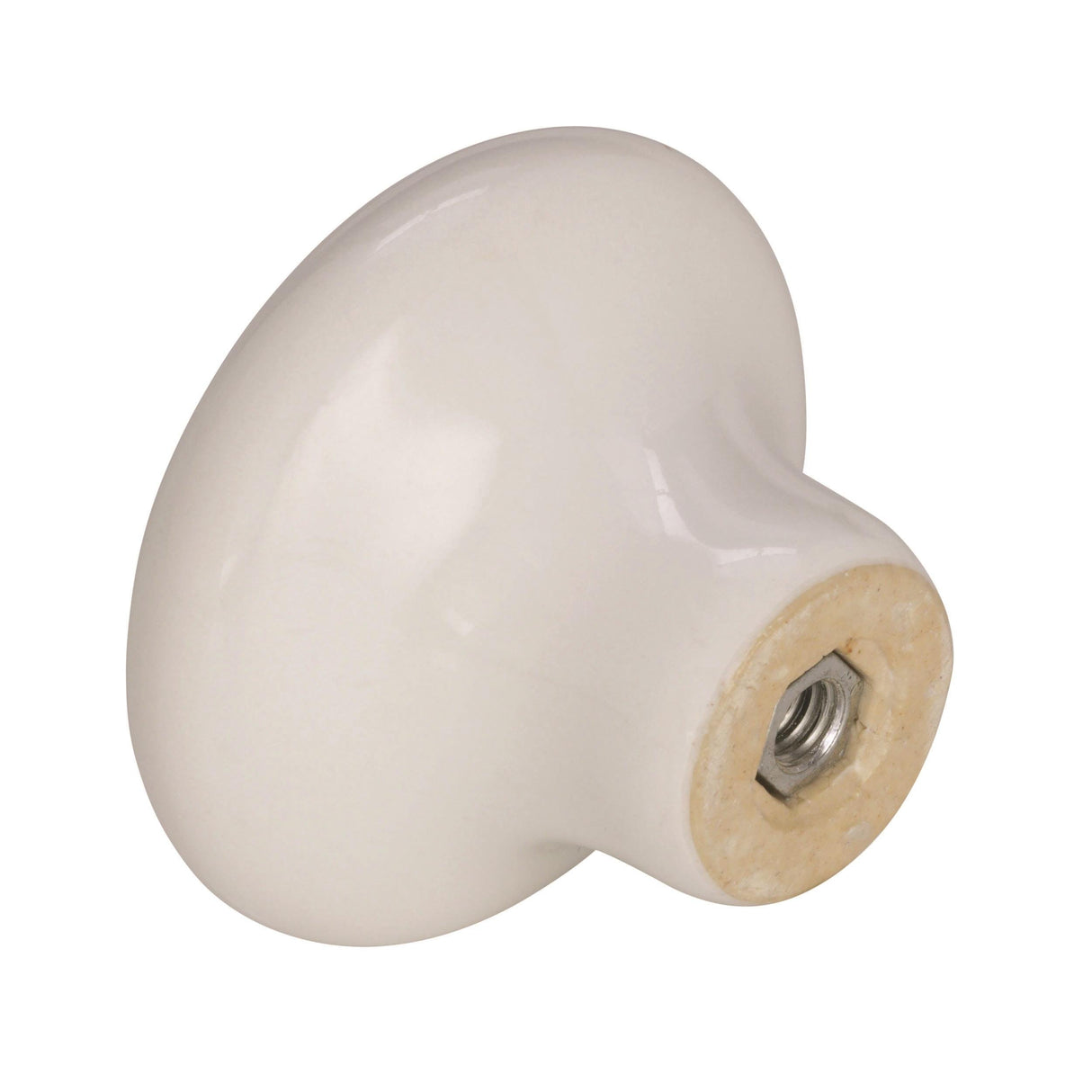 Amerock Cabinet Knob White 1-1/2 inch (38 mm) Diameter Everyday Heritage 1 Pack Drawer Knob Cabinet Hardware