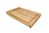 John Boos KNEB23 Maple Wood Cutting Board for Kitchen Prep, 23.75" x 17.25", 1.25 Inch Thick, Edge Grain Reversible Charcuterie Block with Juice Groove 23.75X17.25 MPL-EDGE GR-KNEAD BRD-