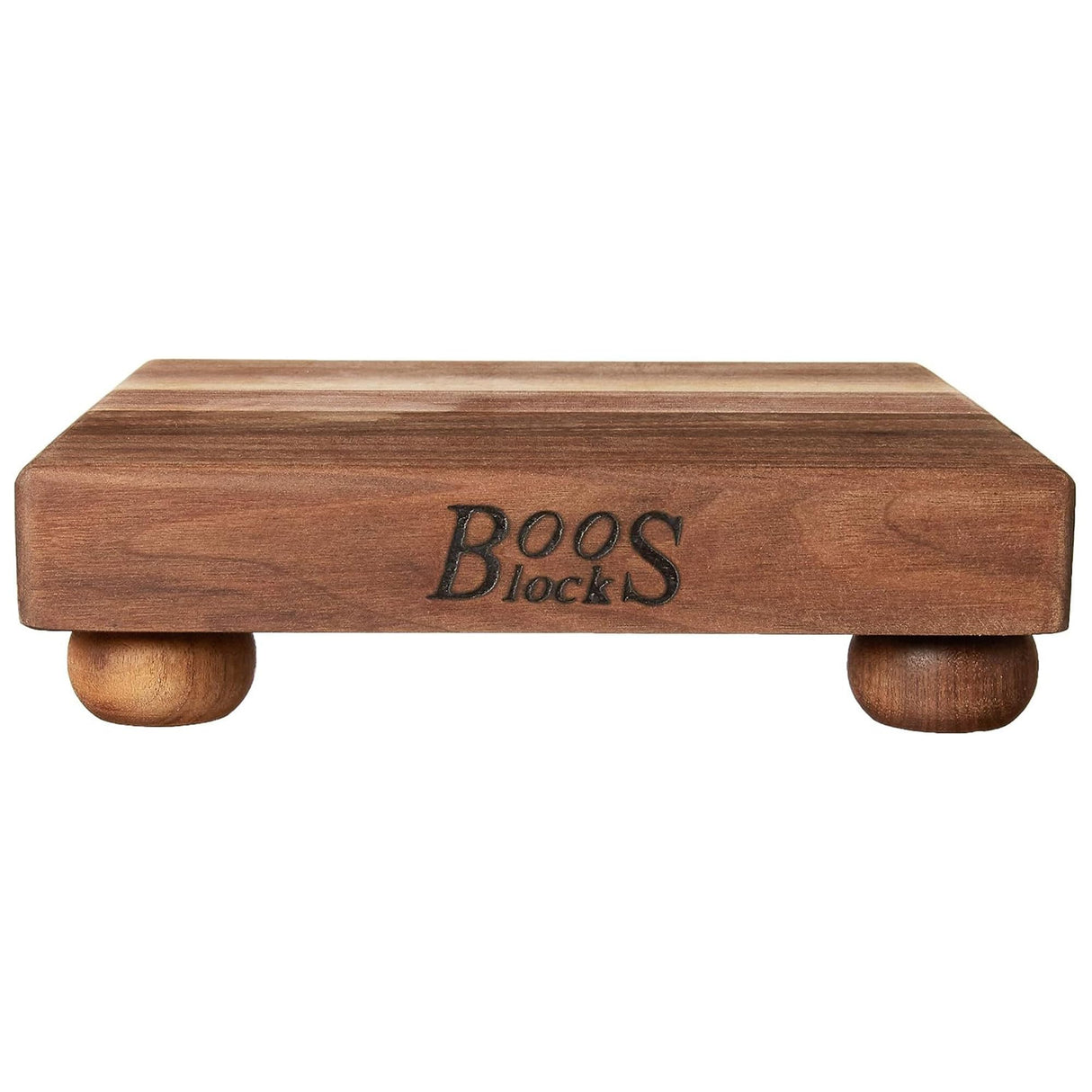 John Boos WAL-B9S Small Walnut Wood Cutting Board for Kitchen Prep 9 x Inches, 1.5 Inch Thick Edge Grain Square Charcuterie Block with Wooden Bun Feet 09X09X1.5 WAL-EDGE GR WAL BUN FT