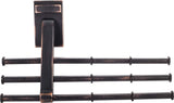 Hardware Resources 356T-DBAC Brushed Oil Rubbed Bronze Tri-Level Hook Tie Organizer