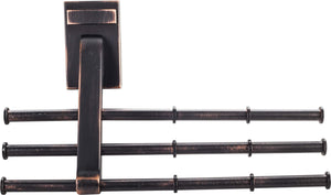 Hardware Resources 356T-DBAC Brushed Oil Rubbed Bronze Tri-Level Hook Tie Organizer