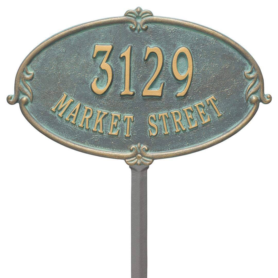 Whitehall 3117BV - Personalized Montecarlo Plaque - Standard - Lawn - 2 Line