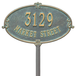Whitehall 3117BV - Personalized Montecarlo Plaque - Standard - Lawn - 2 Line