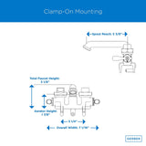 Gerber G0049535 Rough Brass Classics Two Handle Clamp On Laundry Faucet W/ I...