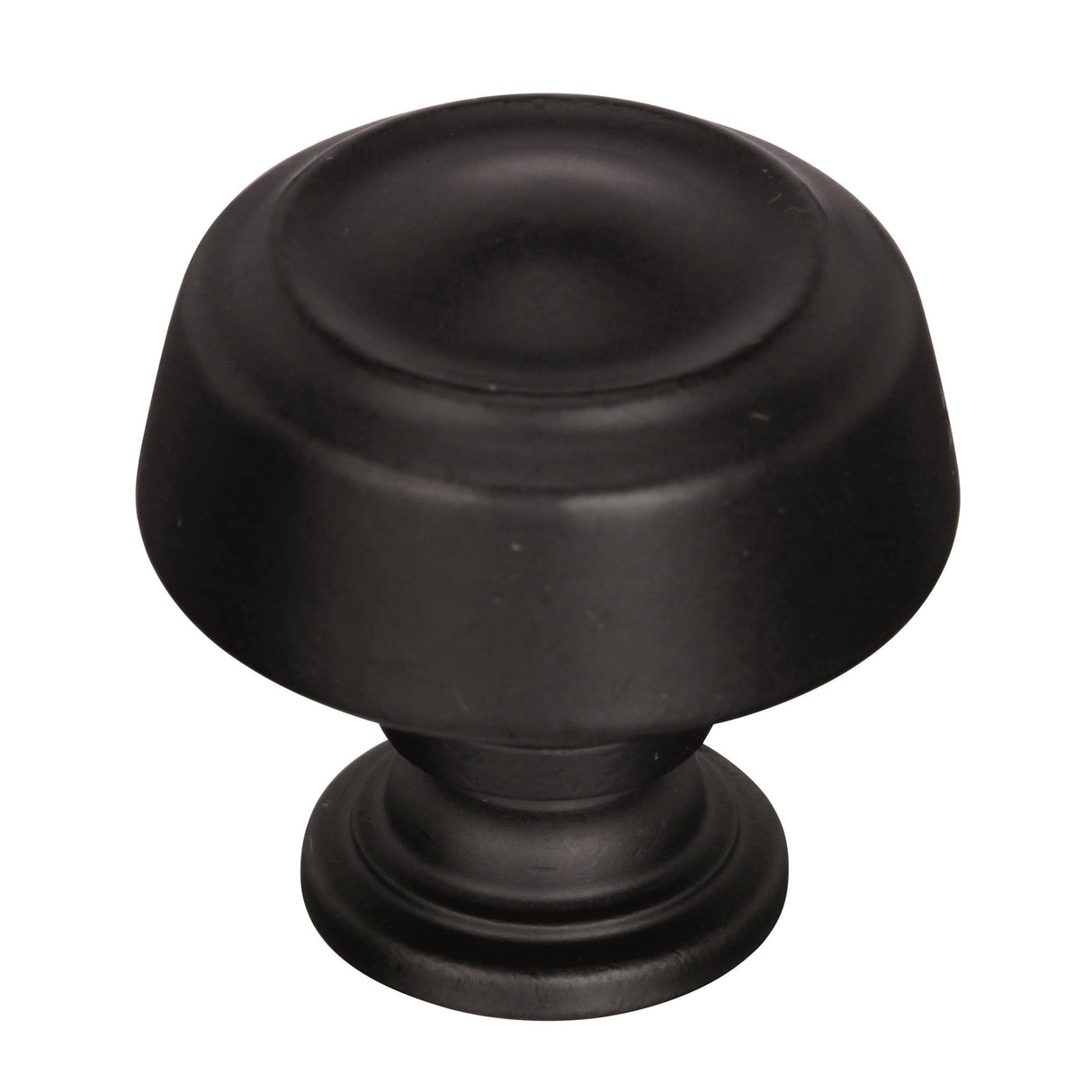 Amerock Cabinet Knob Black Bronze 1-3/16 inch (30 mm) Diameter Kane 1 Pack Drawer Knob Cabinet Hardware