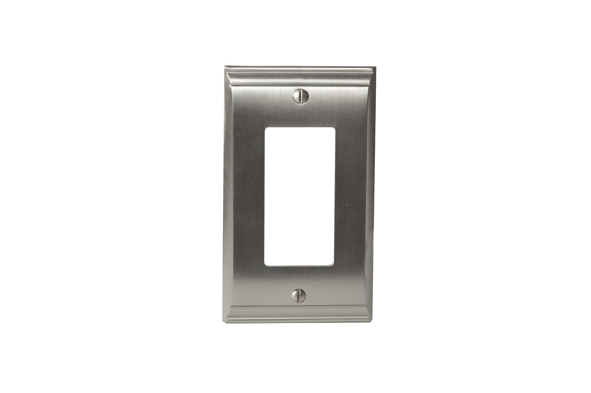 Amerock Wall Plate Satin Nickel 1 Rocker Switch Plate Cover Candler 1 Pack Decora Wall Plate Light Switch Cover