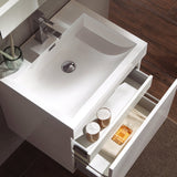 Fresca FVN8006WH Fresca Nano 24" White Modern Bathroom Vanity w/ Medicine Cabinet