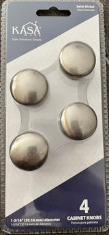 KasaWare K778SN-4 1-3/16" Diameter Mushroom Knob, 4-pack