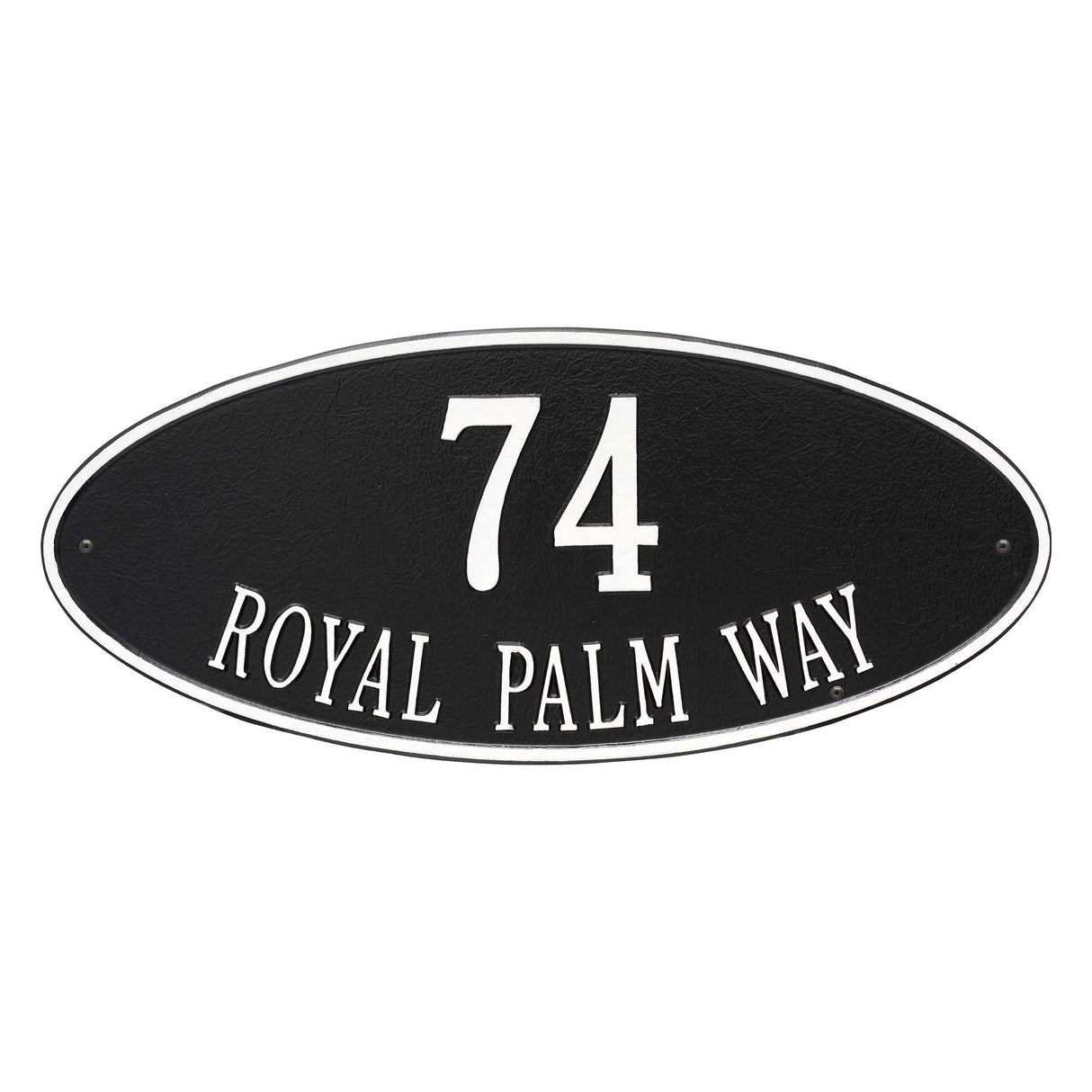 Whitehall 4010BW - Madison Oval - Estate Wall - Two Line
