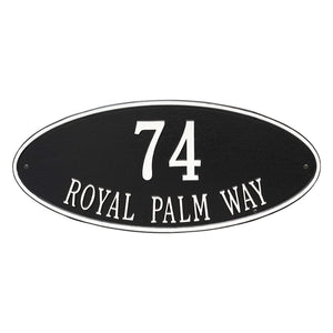 Whitehall 4010BW - Madison Oval - Estate Wall - Two Line