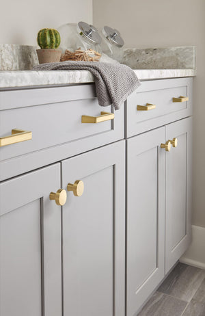 Amerock Cabinet Pull Champagne Bronze 3 inch (76 mm) Center to Center Blackrock 1 Pack Drawer Pull Drawer Handle Cabinet Hardware