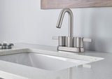 Gerber D301130BN Brushed Nickel Amalfi Two Handle Centerset Lavatory Faucet