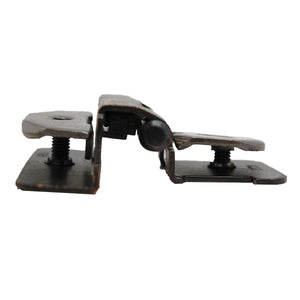 Amerock Double Demountable Cabinet Hinge 1/4 inch (6 mm) Overlay Hinge Oil Rubbed Bronze 2 Pack Self-Closing Hinge Cabinet Door Hinge