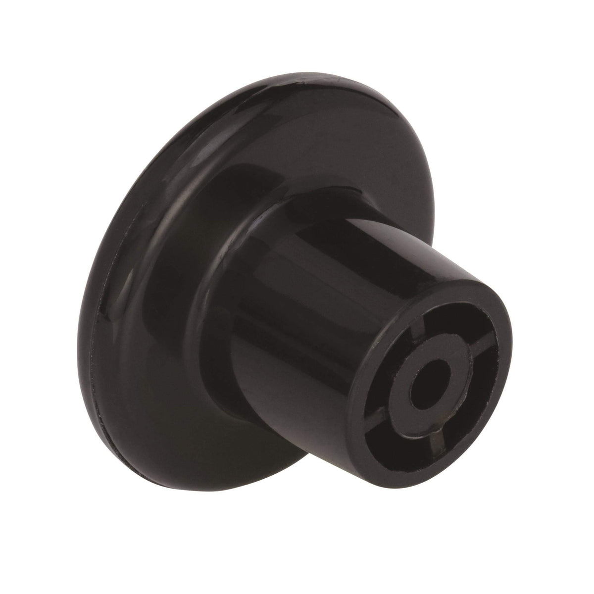 Amerock BP802PBK 1-1/4" Black Plastic Knob